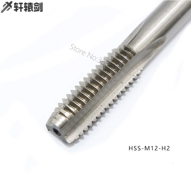 2 pces m12 hss reta flauta máquina rosca tap m12x1.25 m12x1 m12x1.5 13x1.75 hss h2 tap bit mão direita rosqueamento broca ferramenta