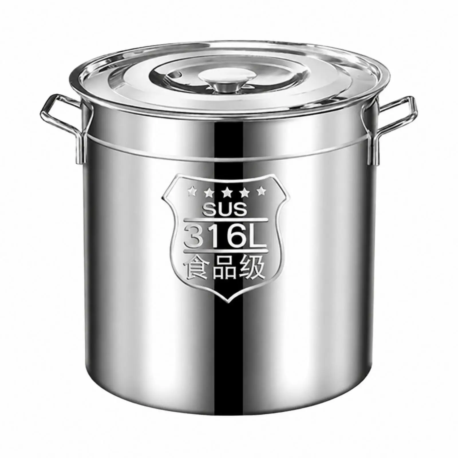 Heavy Duty 316 Stainless Steel Kitchen Storage Container with Lid for Soup Stock and Liquid Food Safe Seal
