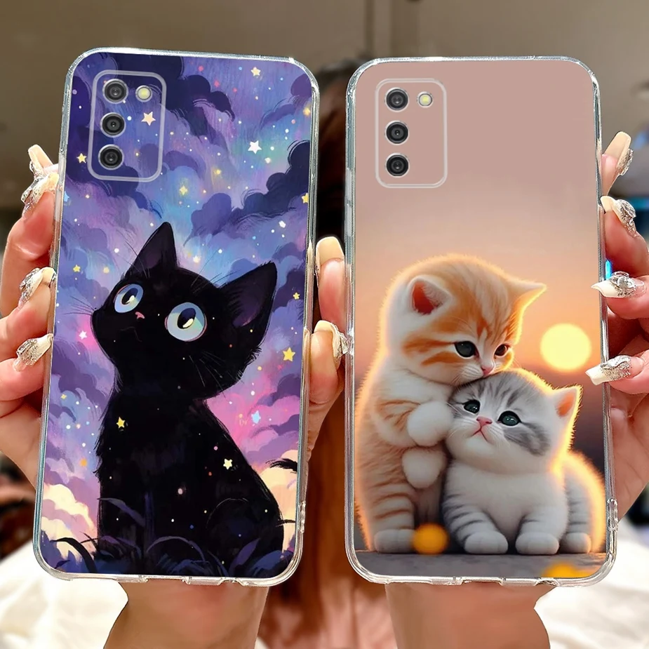 For Samsung Galaxy A03s Case Luxury Butterfly Painted Cover Soft Silicone Phone Case For Samsung A03s A 03 Galaxy A03 Core Shell