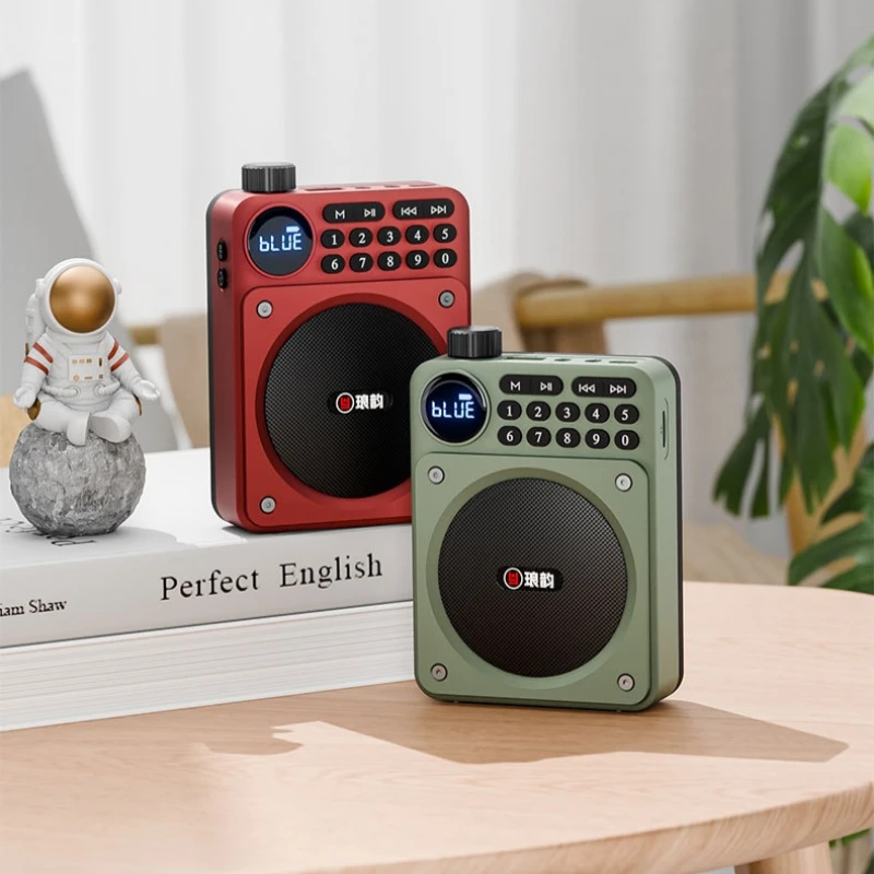 

Mini Digital FM Radio HD Display 76-108mhz Radios Wireless Blue Tooth Speakers Portable Voice Amplifier with TF Card USB Slot