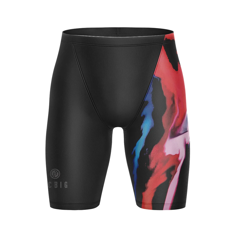 New Mens Summer Beach Swimming Jammers Trunks For Run Swimwear Jammer Gym Tight Surf Shorts Swim Uv Athletic Training Swim Pants