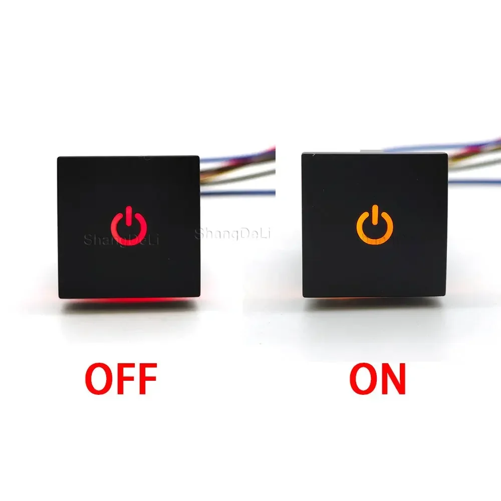 1PC Car LED DRL Light Packing Radar Power On Off Mirror heat Exhaust Switch Button For VW Golf 6 MK6 Jetta Scirocco Accesso