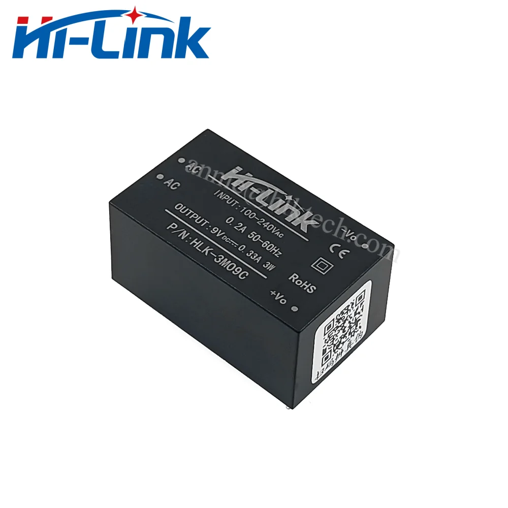 Hilink New 220V to 3.3V 5V 9V 12V 15V 24V 3W C Series AC DC Built-in EMC Circuit  Isolated Power Supply Module HLK-3M05C
