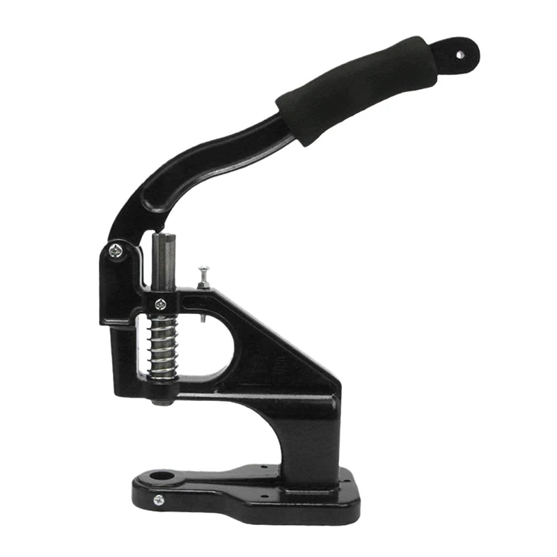 Hand Press Machine Metal Dies Mold Eyelet Double Cap Rivets Snap Buttons  Fastener Press Tool with 3 Dies For Leather Handmade