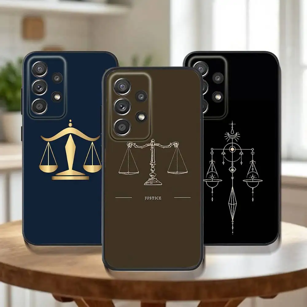 

Law Lawyer Judge Justice Phone Case For Samsung Galaxy A73,31,32,72,41,53,52,71,22,5G,Note,J7,8,9 Soft Black Cover