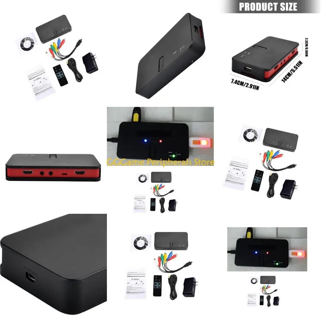 

U55B 1080P Video Captures Card Multiple Region Power Adapters Option Remote Controlled Operation