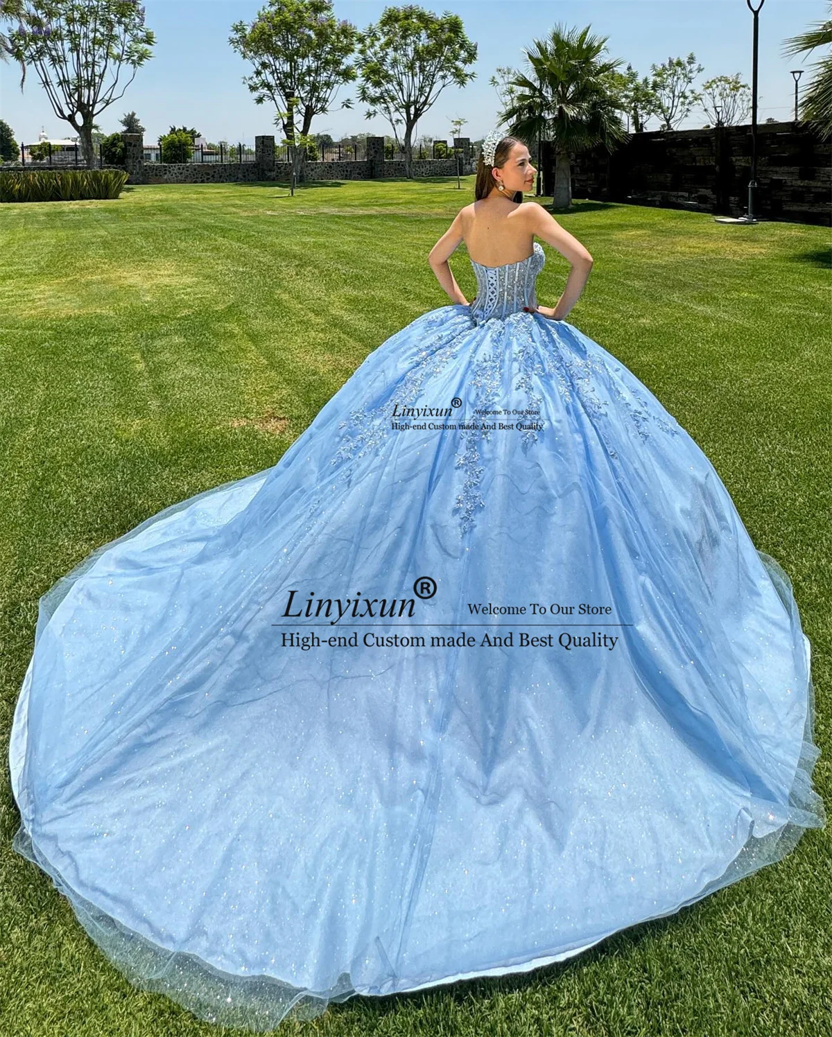 Mexican Ball Gown Quinceanera Dress With Appliques Lace Sequin Off Shoulder Vestidos De 15 Años Princess Birthday Sweet 16 Dress