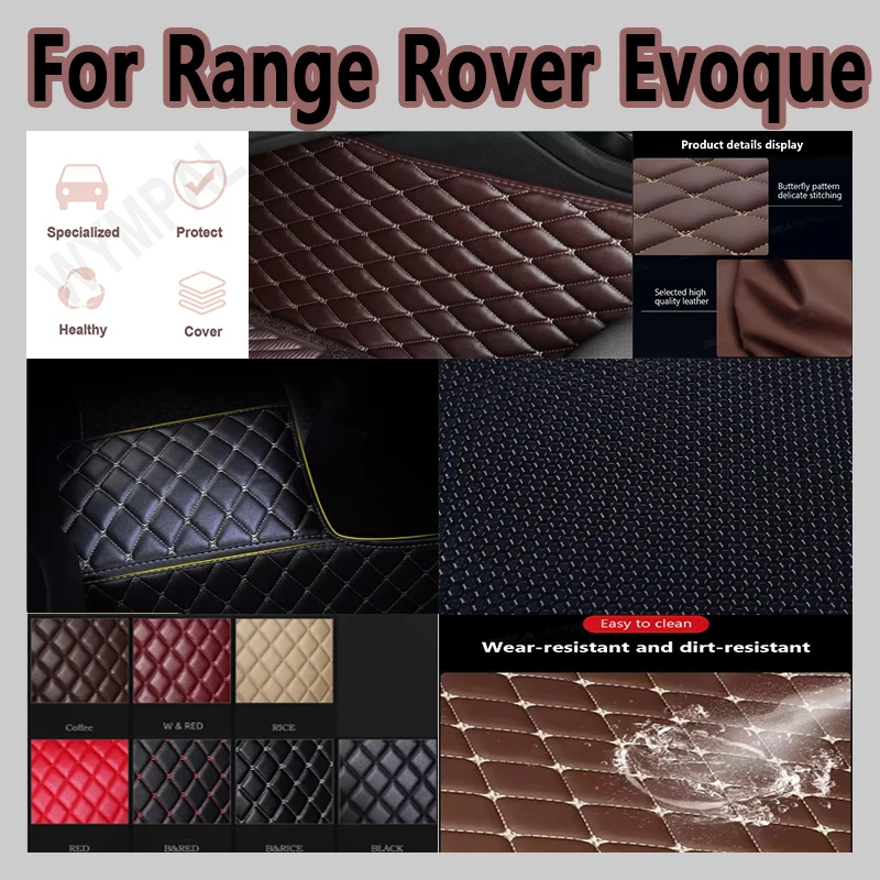 

Luxury Leather Car Floor mats for Land Rover Range Rover Evoque 2012 2013 2014 2015 Carpets Rugs Pads Interior Parts Accessories