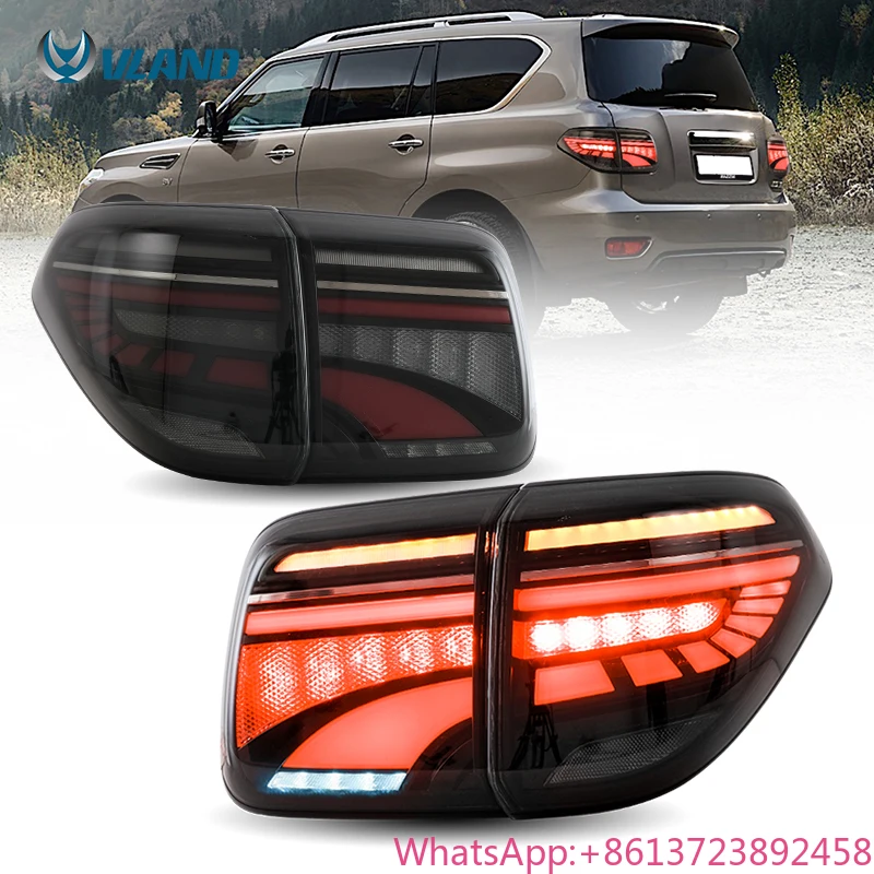 Vland Factory Wholesale Tail Light Car Part Rear Lamp with Patimum LE Titanium Nissan Patrol Y62 12-19  for Nissan Armada SE