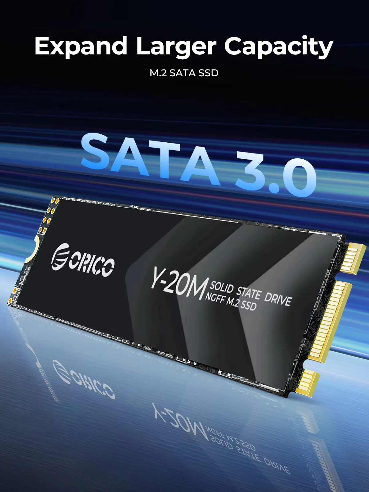 ORICO SATA III SSD Unità a stato solido interna da 2,5" 3D NAND 512 GB 1 TB 2 TB 4 TB Fino a 550 MB/s per PC desktop portatili di aggiornamento Y20