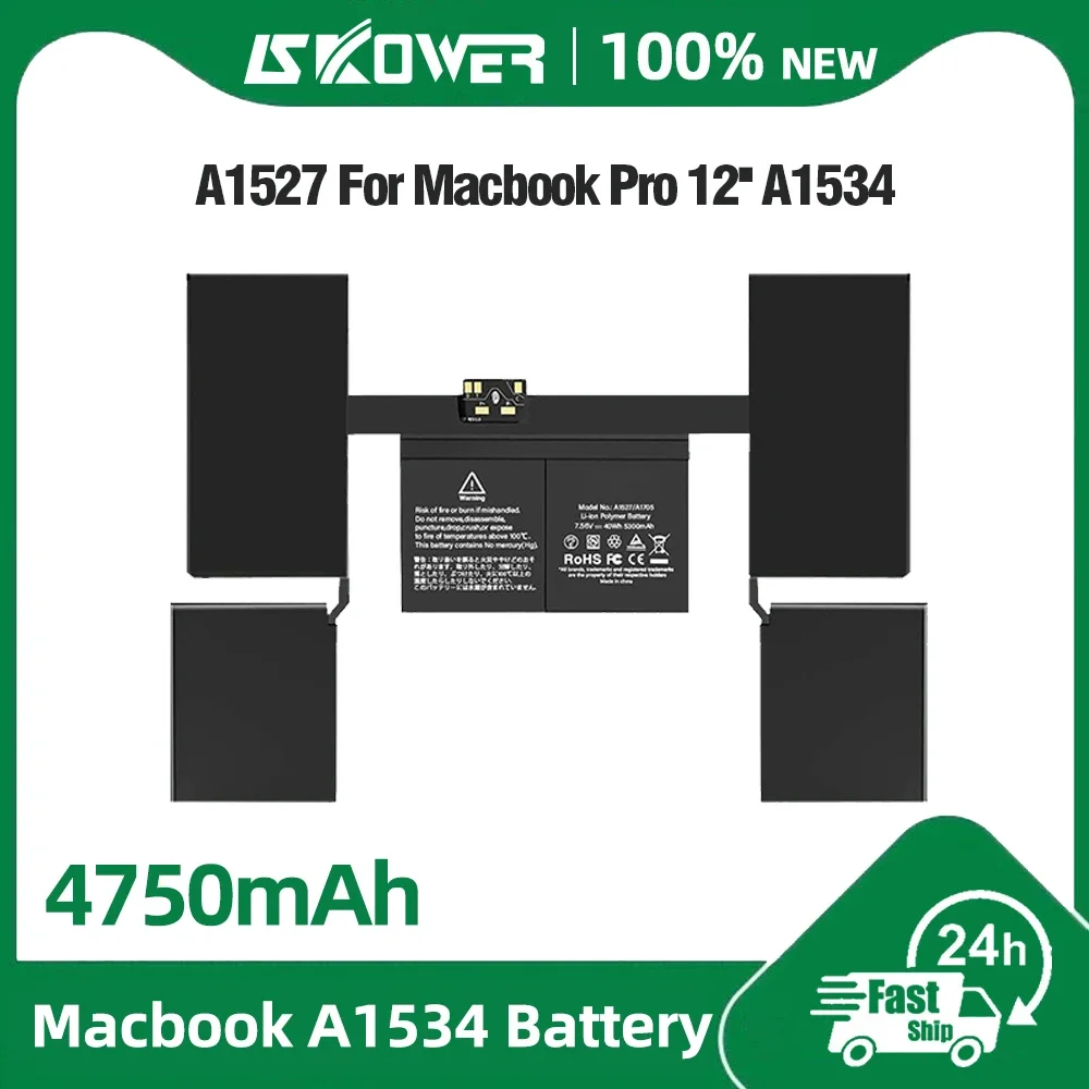 A1527 Laptop Battery for Apple Macbook Pro 12