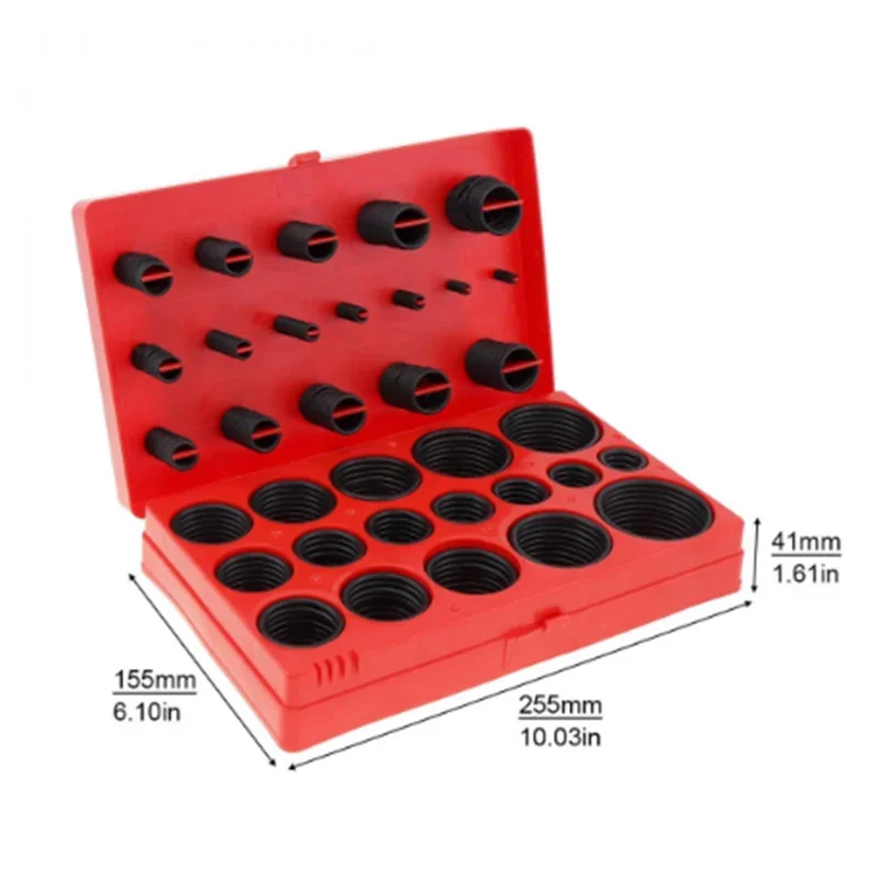419PCS O-Ring Set Assortment Nitrile Rubber Seal O Ring Gasket Washer For Plumbing Automotive Faucet Repair Oil Heat-Resistant