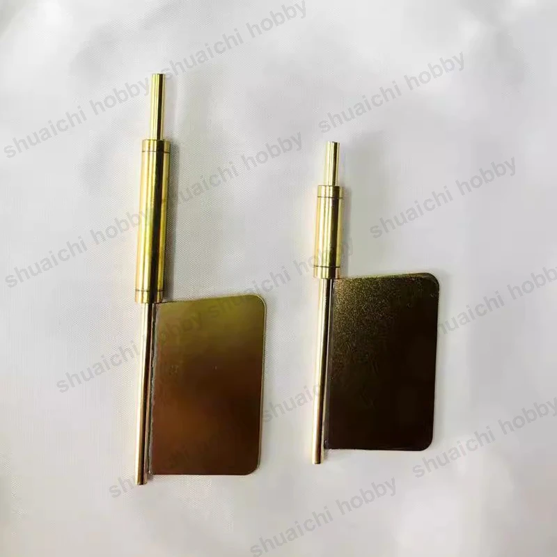 2PCS Contago Sterzo Trapezoidale Invertito Asta 3mm Altezza Manica 25/30/35/40mm Parti di Montaggio In Ottone per RC Simulazione Nave Barca
