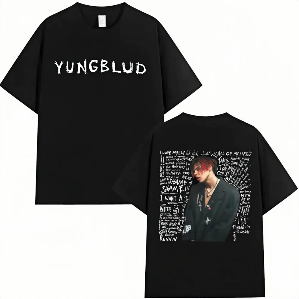 

2026 Rapper Yungblud Y2K Fashion T-Shirt Men's Oversized Hip hop Oversized T-Shirt Top Streetwear Unisex