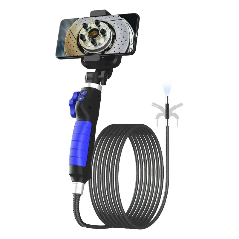 Dearsee 6.4mm WiFi Steering Car Video Camera 360 Degrees Articulating Borescope