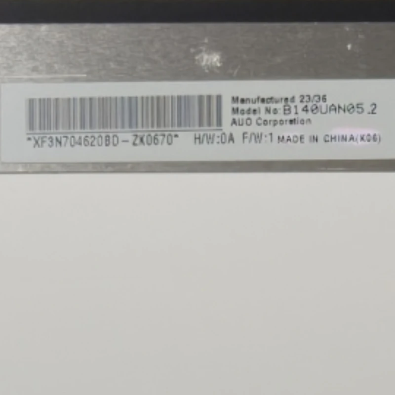 

B140UAN05.2 IPS 1920x1200 14.0 inch 30 Pins Matrix Laptop LCD Screen