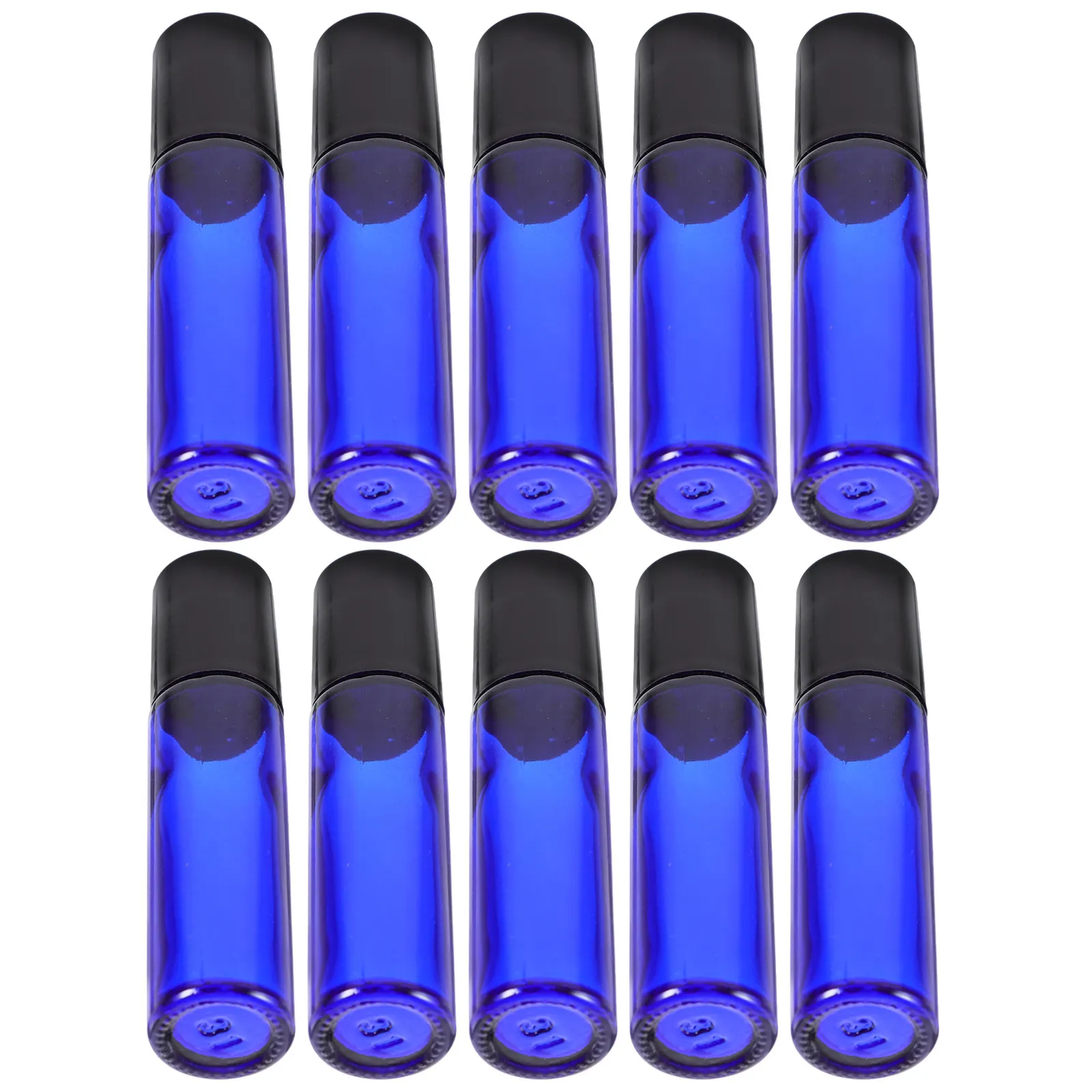 10pcs Refillable Glass Roller Bottles – Multifunctional, Easy-Clean, Durable Travel Roll-On Bottles