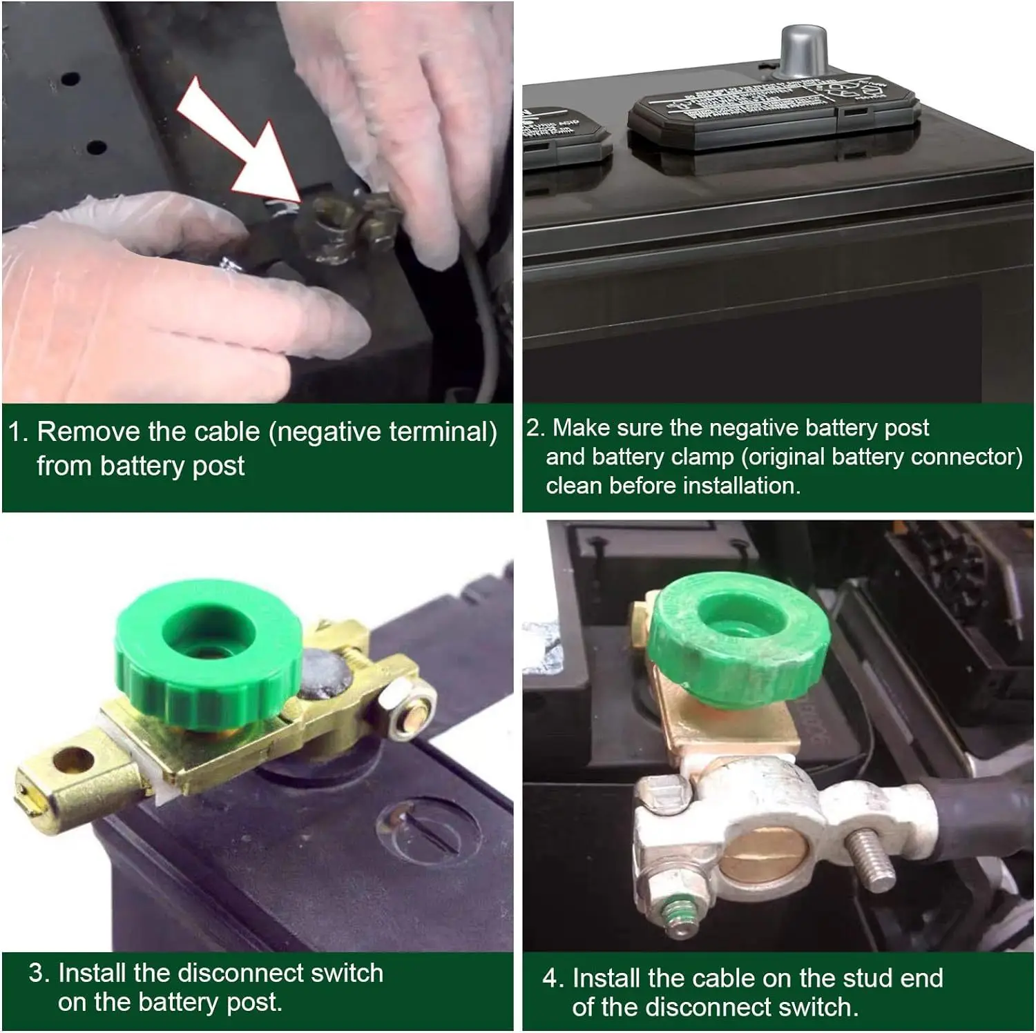 Hochleistungs-Messing-Autobatterie-Trennschalter mit Schnellabschaltung und Knopf, Anti-Leckage-Anschluss für 12V/24V – Detail 5