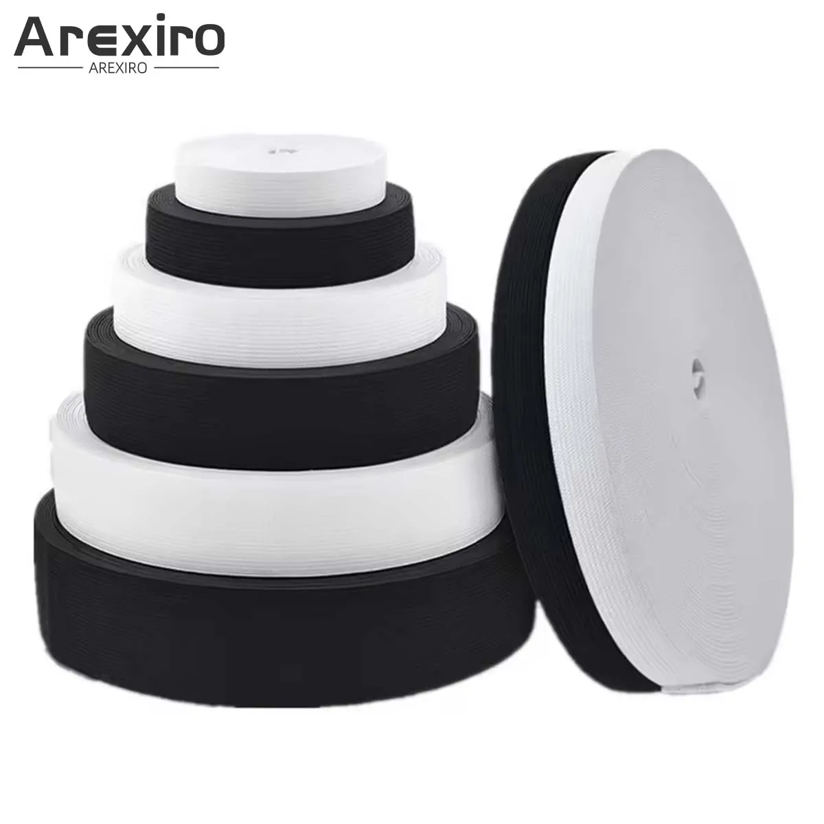4~8Meter 15mm/20mm/25mm/40mm/50mm White Black Nylon Highest Elastic Bands Garment Trousers Sewing Accessories