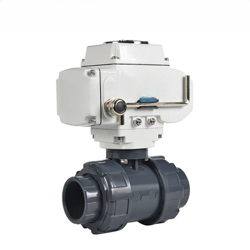 Electric valve switch type adjustment type double by valve 4 points DN15 ball