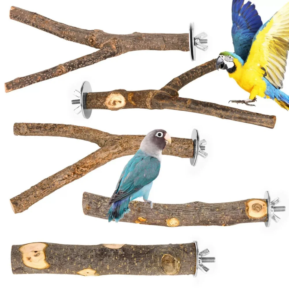 Natural Wood Bird Perches 2