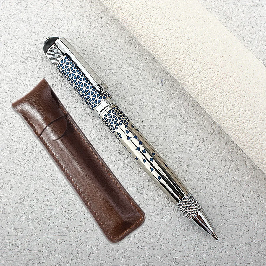 

Classic Luxury Ink Ballpoint Pen, Ink Medium Point 0.7mm Smooth Writing Metal Ball Point Pen Signature Pen