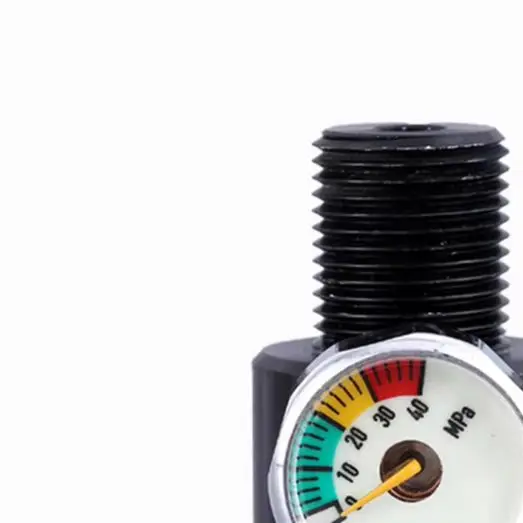 For M10x1.5 Female Thread 40MPa High Pressure Filling Station Adapter With 8mm Male Quick Connector And Luminous Gauge