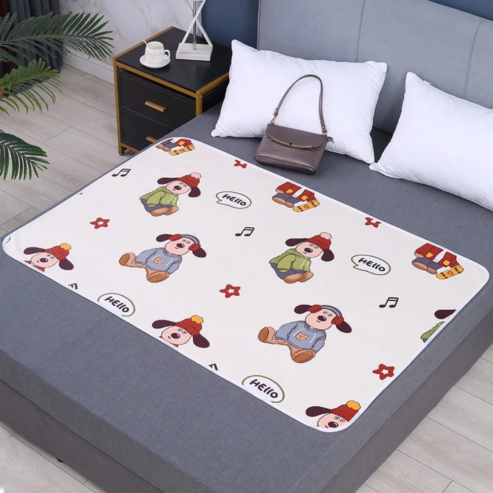 Drap de literie doux et imperméable, tapis d'urine lavable et réutilisable, protection de lit respirante, couches pour tout-petits