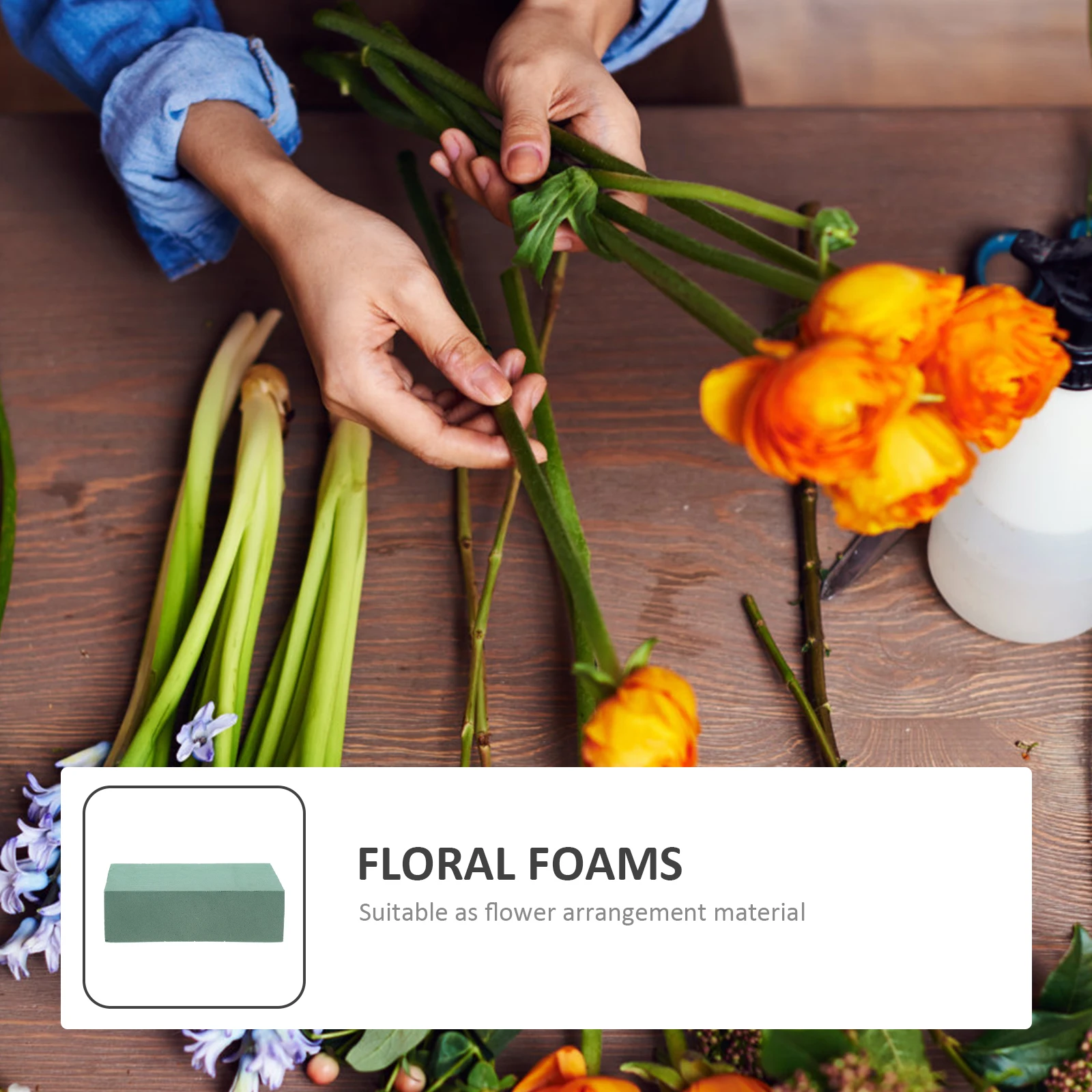 

4pcs Floral Foams Blocks Flower Arranging Base Lightweight Floral Stand For Home Shop Decoration Premium Quality Easy Use
