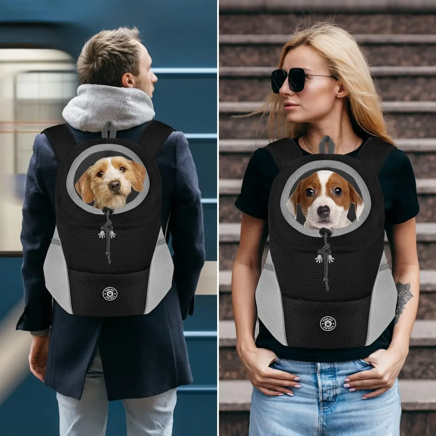 Sac à dos confortable Electrolux pour chien initié par un chien, sac à dos avant pour animal de compagnie, sacs pour chiot, vélo, randonnée, camping