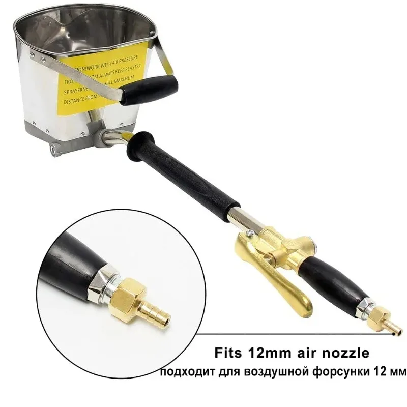 Fast Delivery Mortar Sprayer Wall Mortar Gun Spray Gun Stucco shovel Hopper Ladle Cement Air Stucco sprayer Plaster Hopper Gun