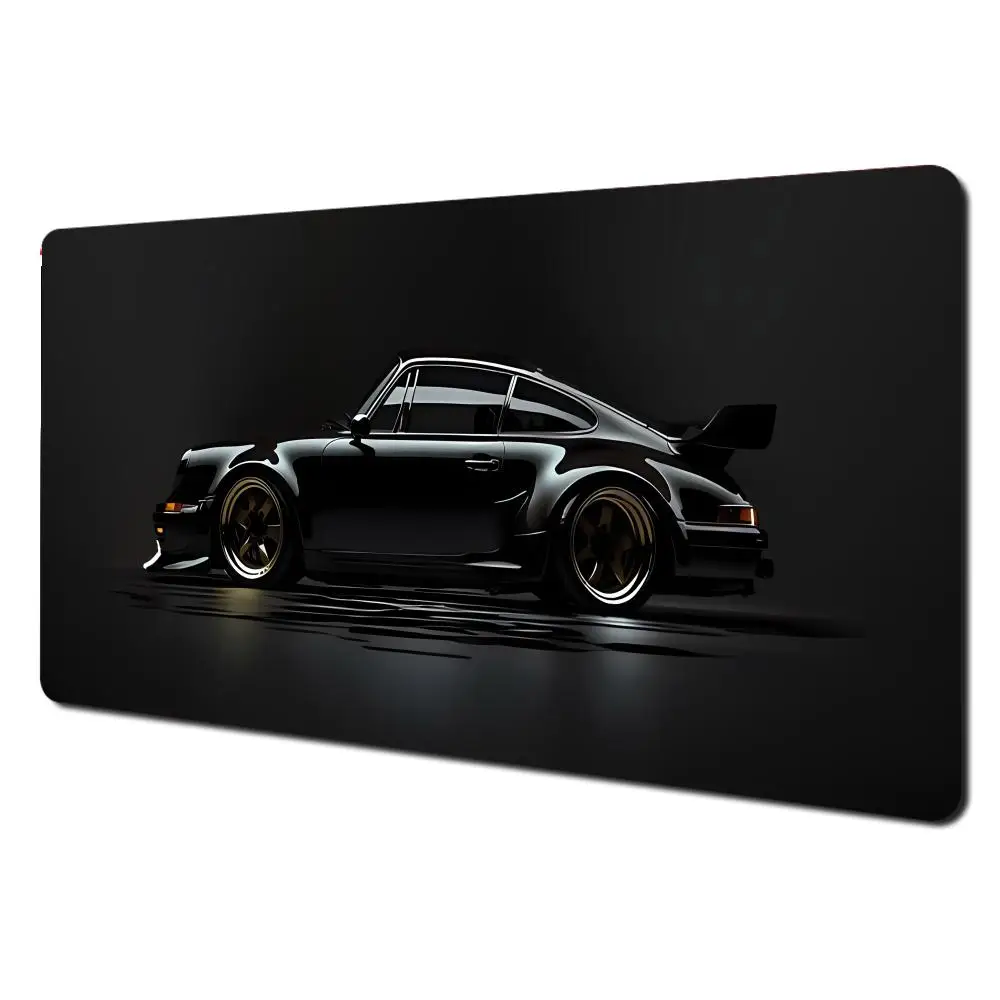 

Крутой спортивный черный автомобильный коврик для мыши Большой коврик для мыши XXL Удлиненные коврики Игровой нескользящий коврик для компьютера, ноутбука, планшета Мини-ПК Playmat