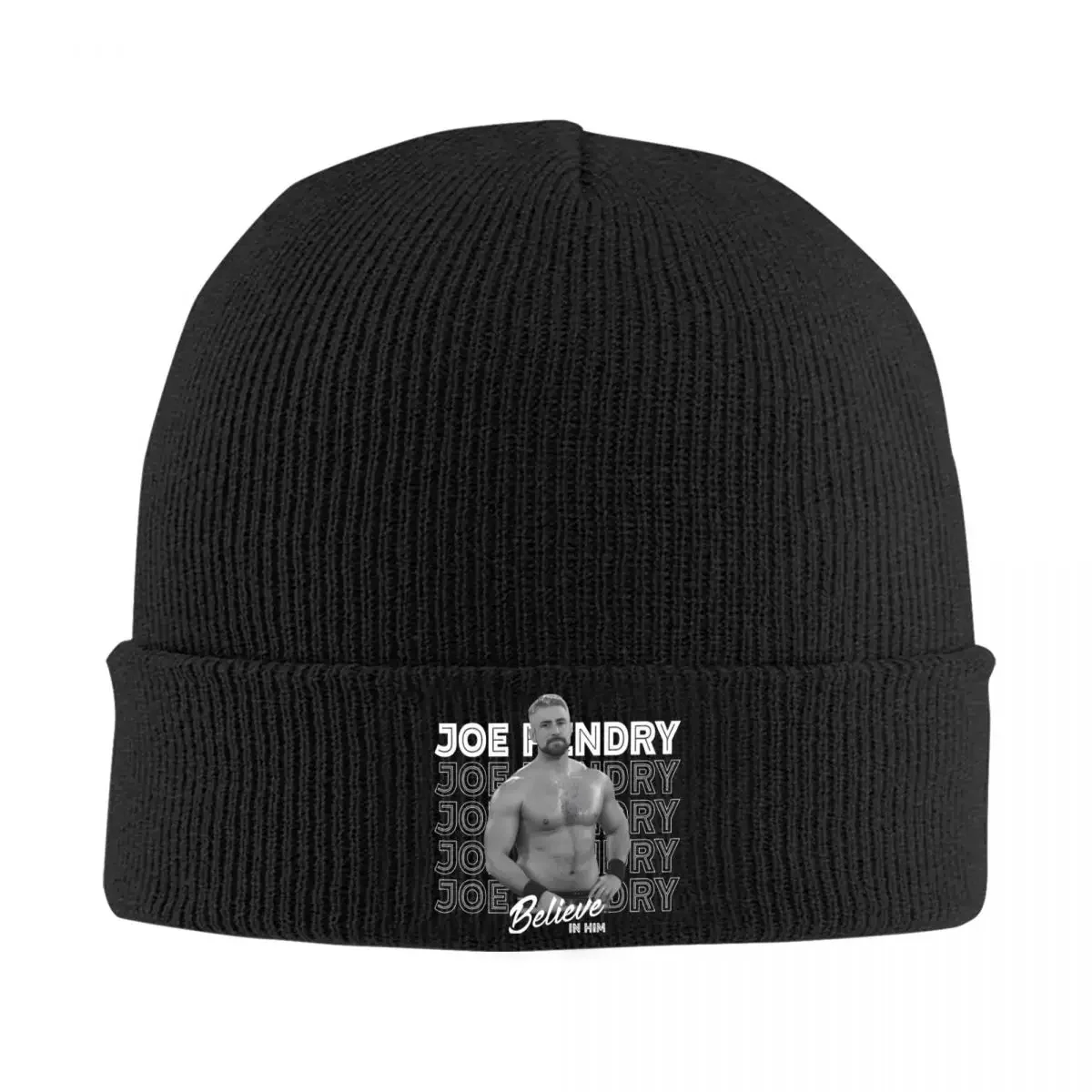 JOE HENDRY Believe In Him Hat Autumn Winter Skullies Beanies Warm Caps Female Male Acrylic Knitted Caps