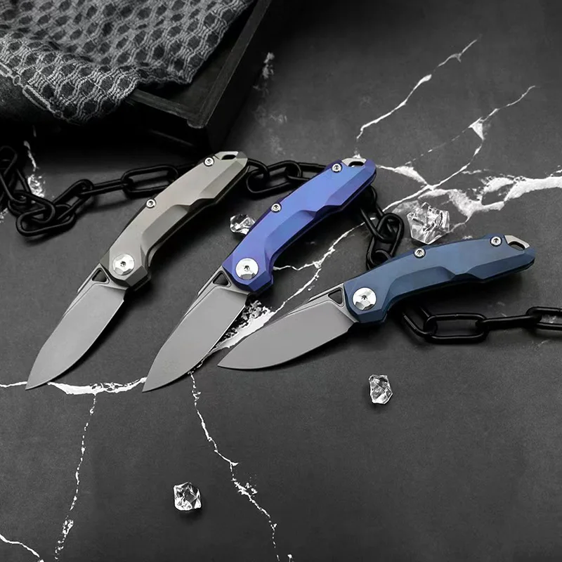 

Fatdragon Mini Portable Pocket Folding Knife S90V Blade TC4 Titanium Handle Outdoor EDC Multitool