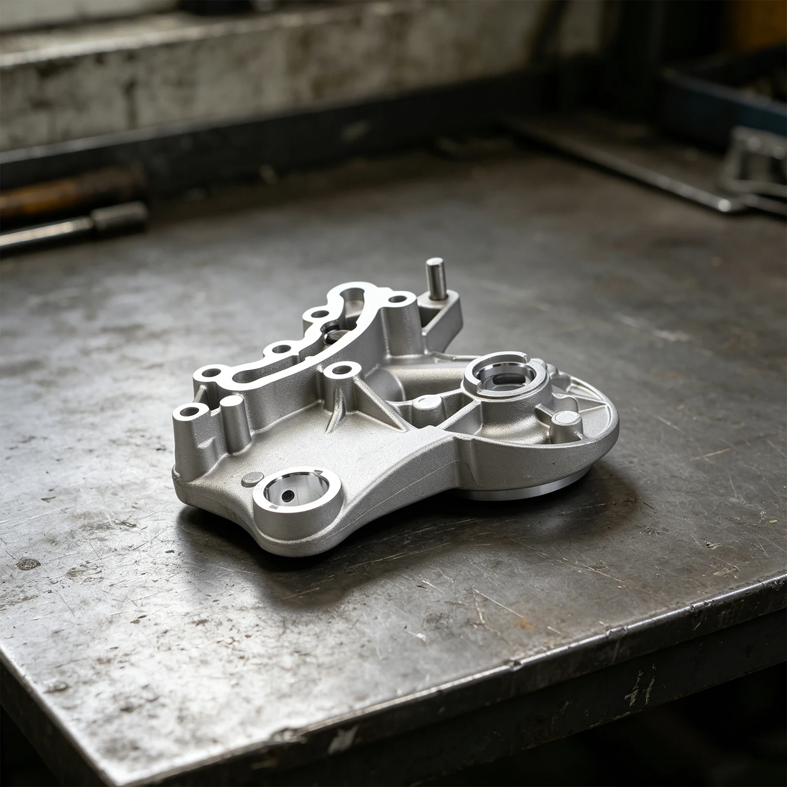 

Aluminum Alloy Bracket Silver Engine Bearing Seat Wear-resistant Material Quick Installation Reliable Performance