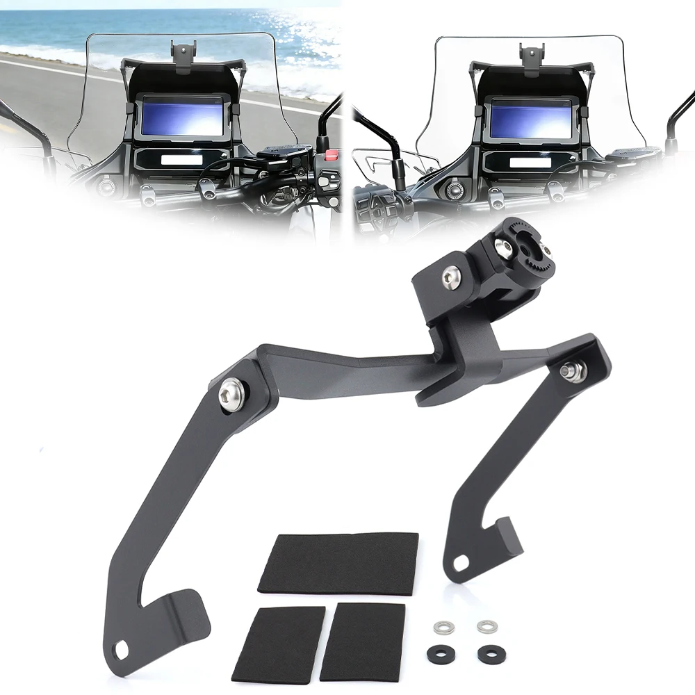 

Motorcycle Aluminum GPS Navigation Plate Bracket Phone Adapter Holder Support GPS Mount NT1100 NT 1100 2025-2026 For Honda