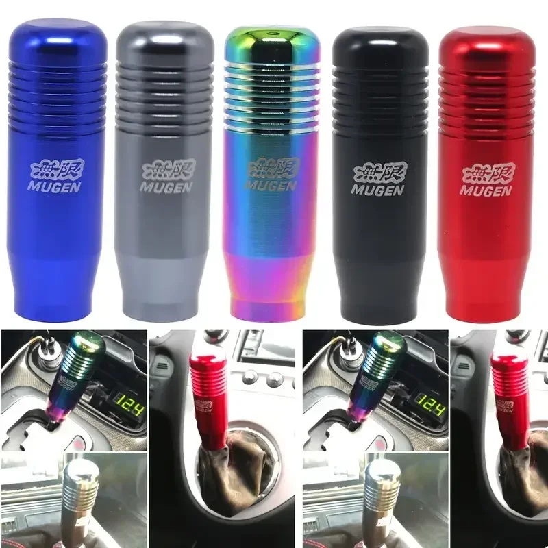 Universal 8.5cm Manual Car Gear Shift Knob Aluminium Alloy Racing Automatic Shift 7 Color Gear Shift Knob Auto Transmission amag