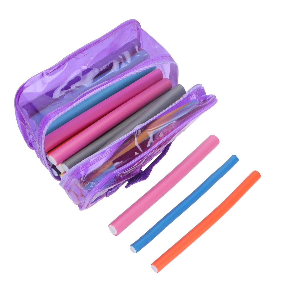 

Hair Rollers for Women Flexible Curlers Automatic Detangler Miss Smooth Hair DIY Tools Create Curls Waves No Heat