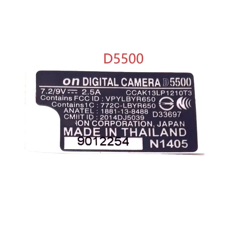 Bottom label Paper body number paper  for Nikon D7000 D5500