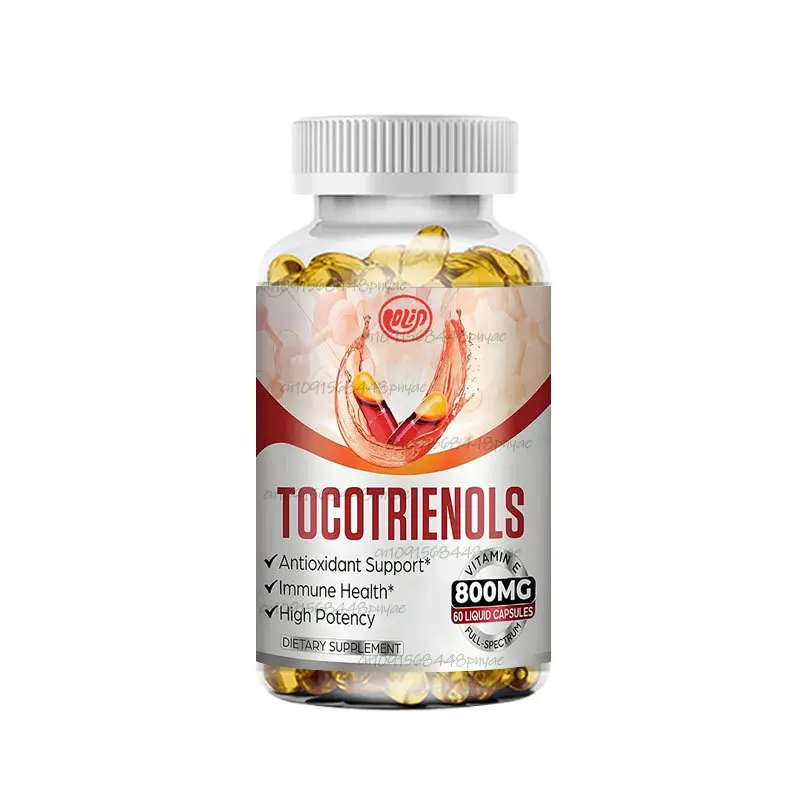 Full spectrum tocotrienol complex supplement, Vitamin E-tocotrienol 800mg, antioxidant, high absorption rate -60 capsules