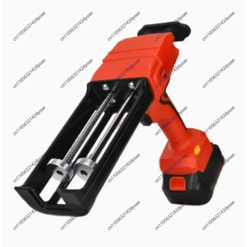 21V Cordless Dual Tube Electric Caulk Gun Rechargeable Lithium Grout Injector for Tile Joint Construction Sealing