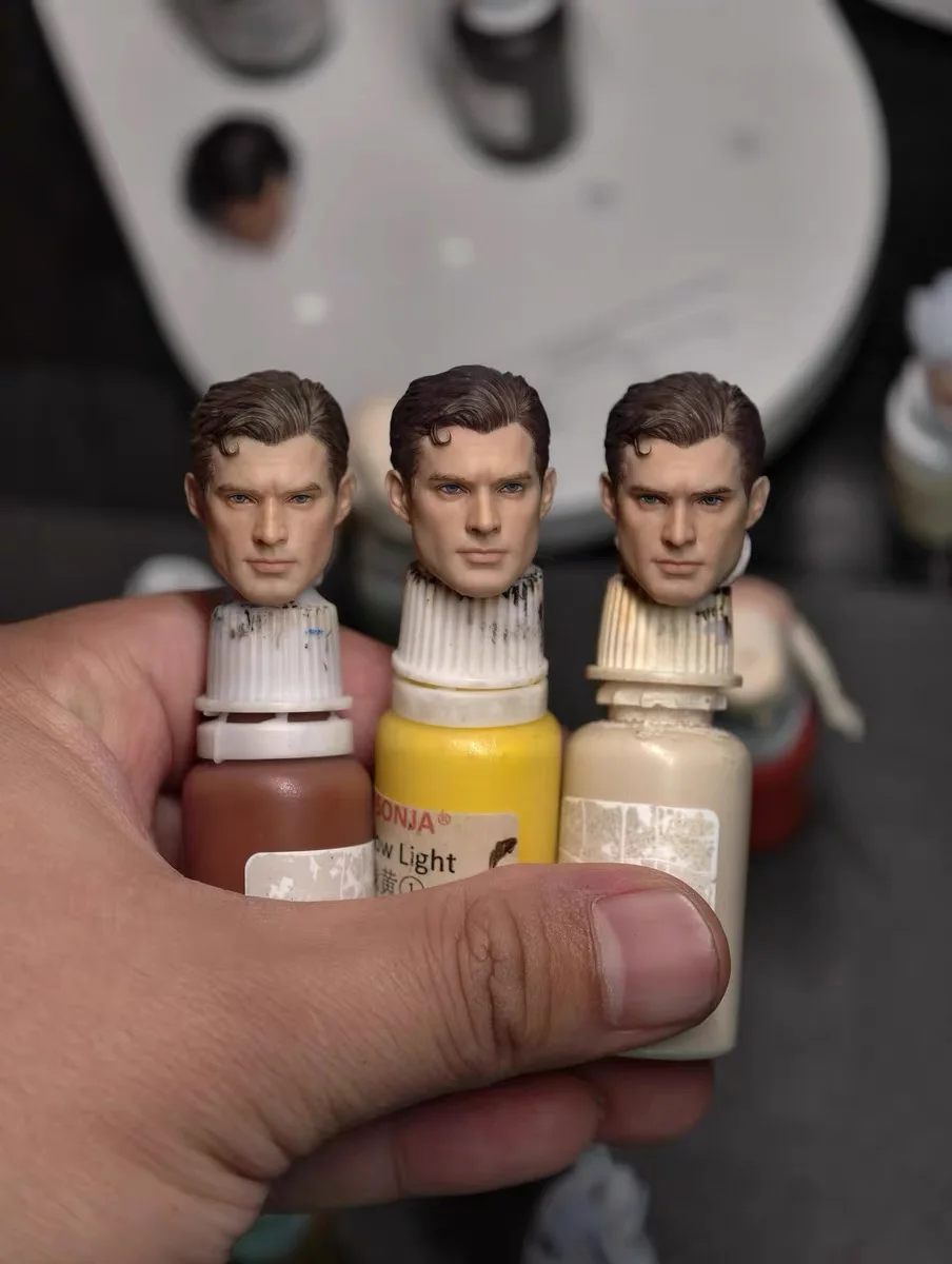 

Раскрашенная вручную голова Дэвида Коренсутта 1/12, скульптурные резные игрушки, подходящие для тела фигурки Fondjoy