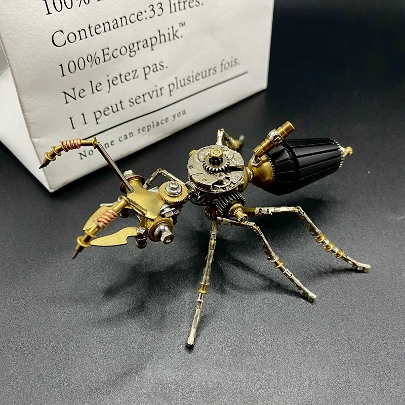 

Steampunk Metal Ant Model Kit Handmade Mechanical Insects Assembled Crafts Ornaments - Finished Product