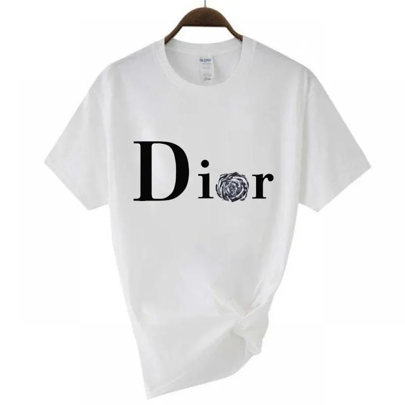 Chemise à manches courtes pour hommes et femmes, T-shirt basique à col rond, à la mode, décontracté, à manches courtes, flambant neuf, été