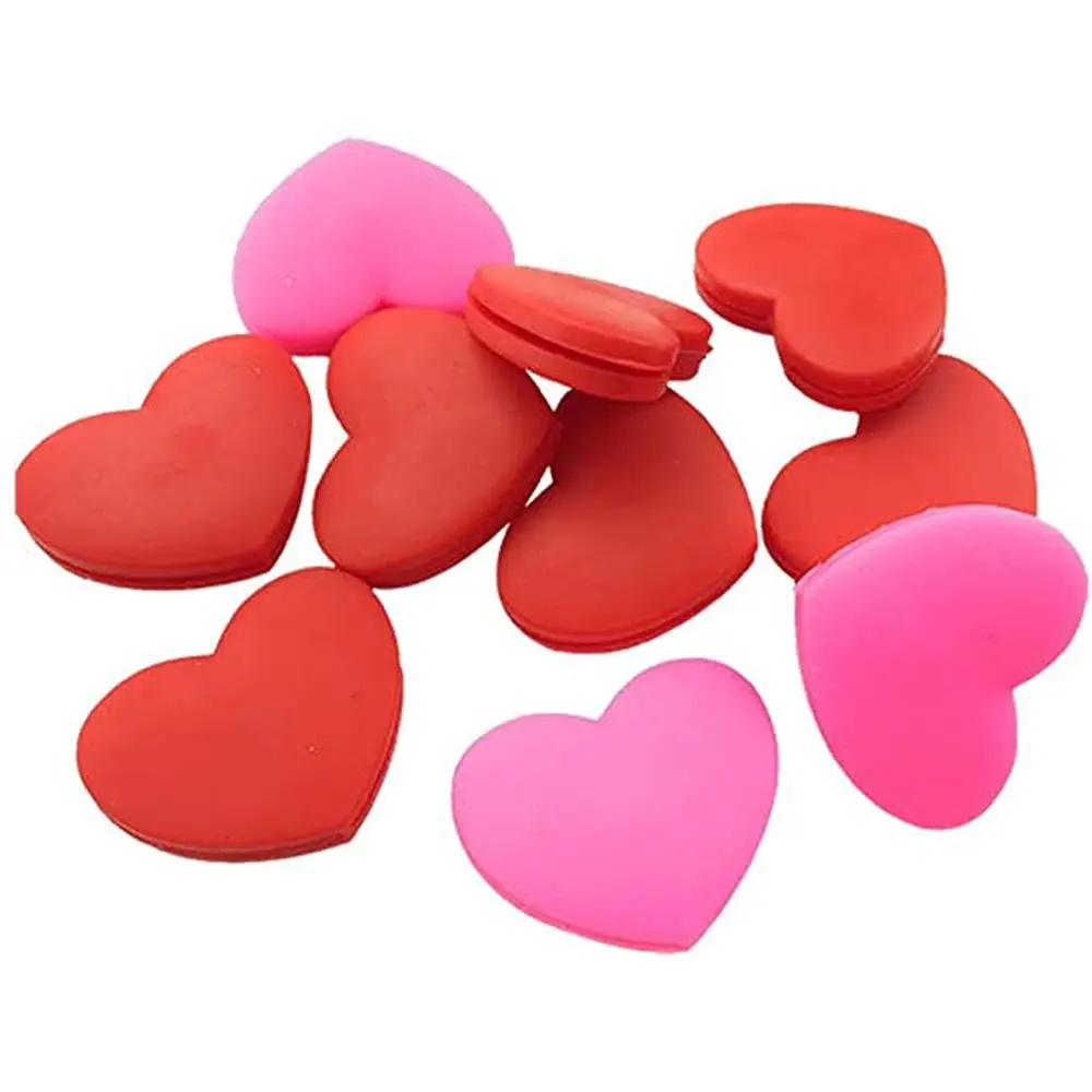 Gift Heart Shape Anti-Shock Silicone Red/Pink Tennis Racket Shock Absorber Tennis Racket Damper Tennis Vibration Dampeners view 5