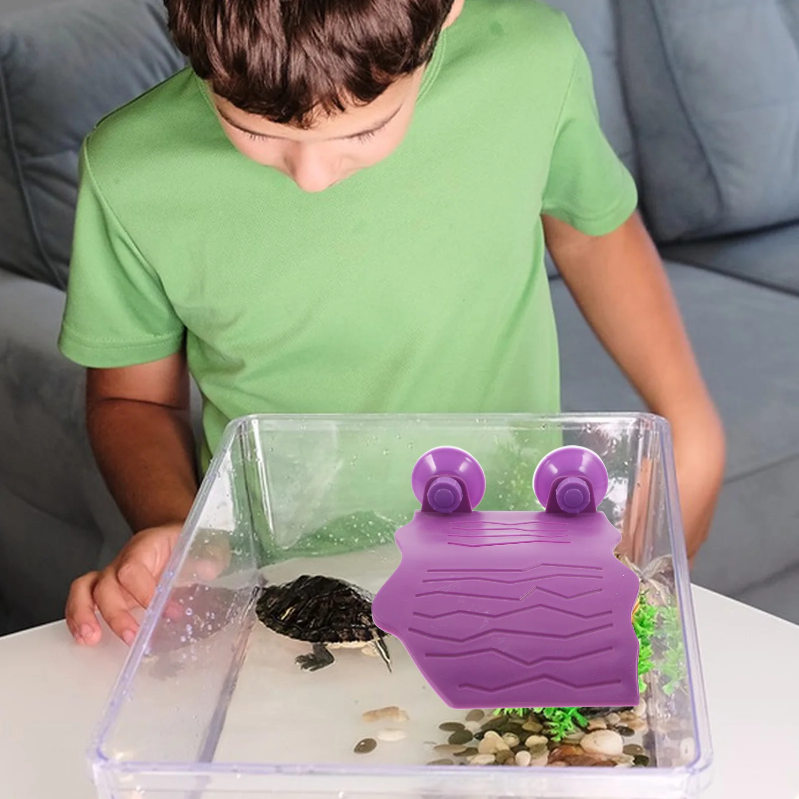 

Floating Turtle Basking Platform Aquarium Reptile Climbing Ramp Turtle Resting Terrace Tank Accessories Floating Island Habitat