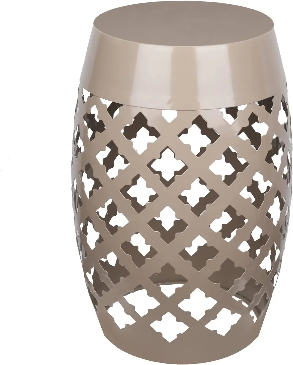 

Outdoor Lace Cut Iron Side Table,Patio Garden Stool Coffee End Table Nightstand For Small Spaces,Living Room,Front