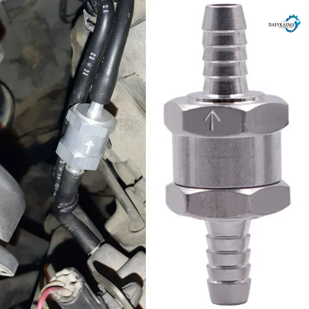 Fuel Non Return Check Valve 6/8/10/12mm Aluminium Alloy Petrol Diesel Water Fuel Line One Way for Peugeot Renault