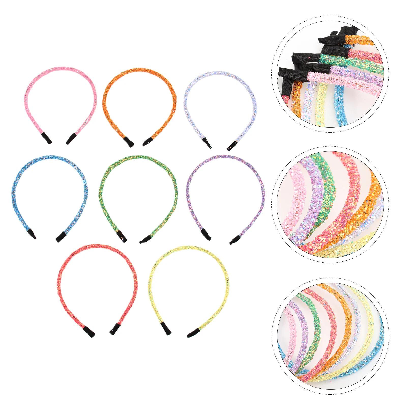 

8pcs Stretchy Headb Hair Hoop Party Accessories Girls Boys Cosplay Headdress Stage Performance Christmas Birthday