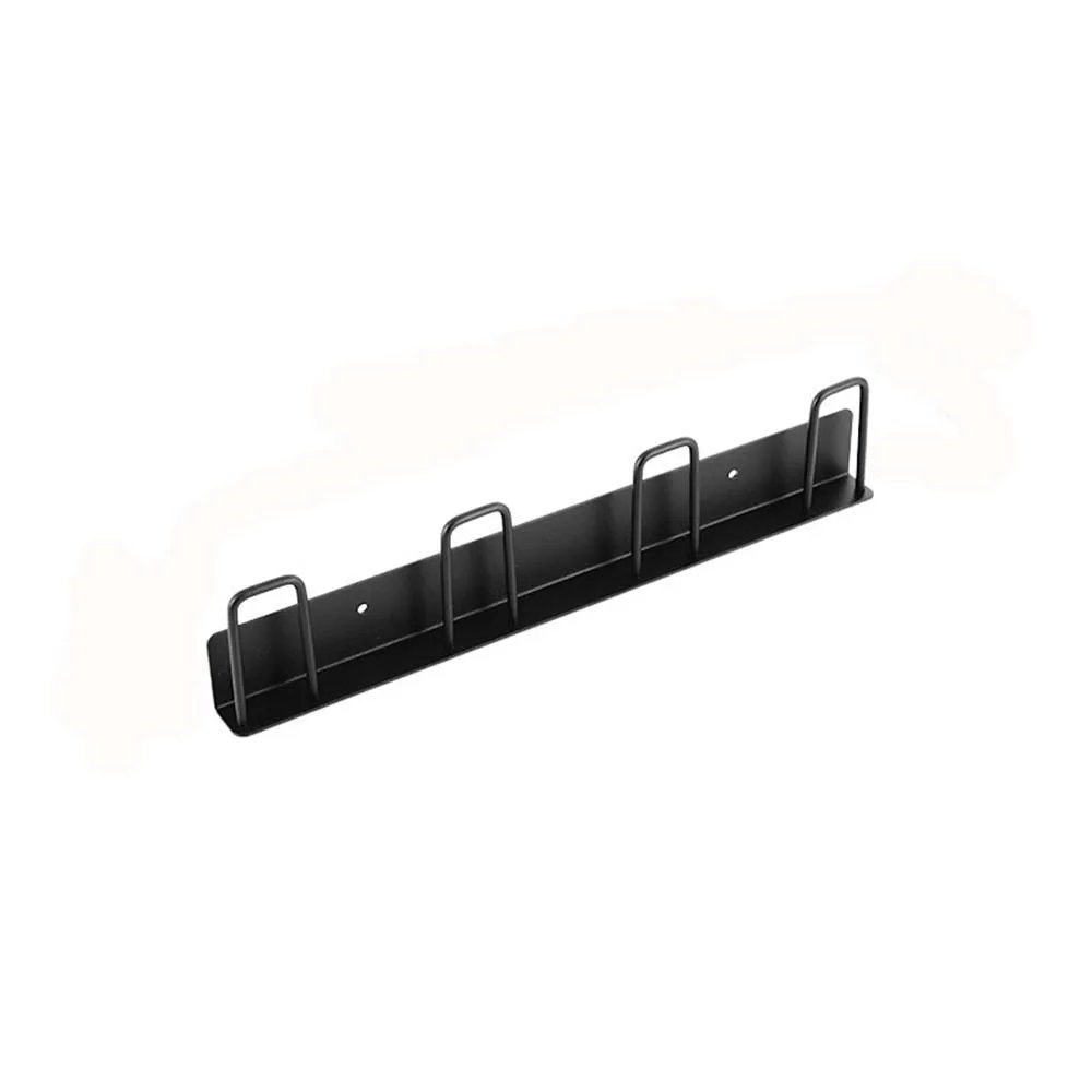 

Multifunctional 3/4 Hook Coffee Cups Holder Metal No Drilling Cup Drying Rack Upside-down Save Space Cup Storage Rack Kitchen